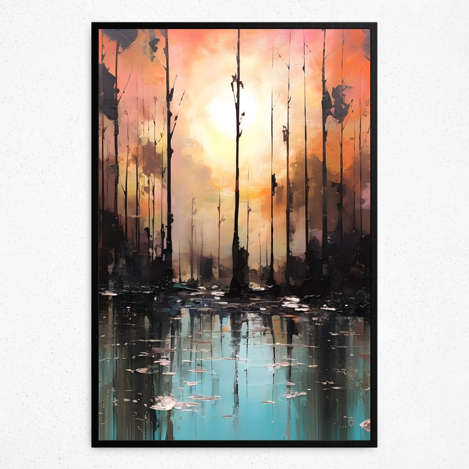 Whispering Reflections (Framed Poster)