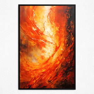 Inferno's Embrace (Framed Poster)